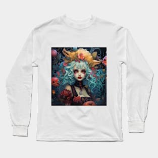 Little gothic pirate girl Long Sleeve T-Shirt